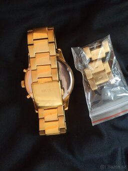 Zlatý hodinky unisex GUESS - 3
