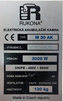 Akumulační kamna M 30 AK - 3