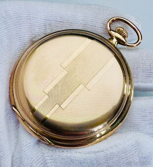 PÁNSKÉ ART DECO KAPESNÍ HODINKY - 84 GRAMŮ - FUNKČNÍ - 3