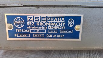 Vačkový spínač SEZ TYP S25 JI - 3