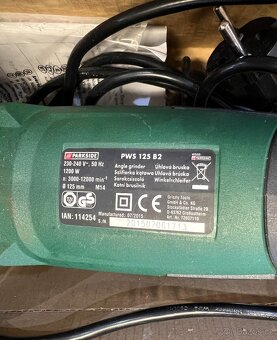 Zánovní Úhlová bruska Parkside PWS 125 B2 - 3
