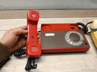 Starý telefon retro otočný - 3