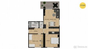 Poslední byt v novostavbě  o velikosti 3+kk s balkón, 127467 - 3