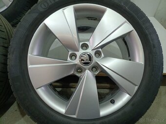 Letní alu kola Superb 5x112 R17 pneu 215/55/17/ - 3