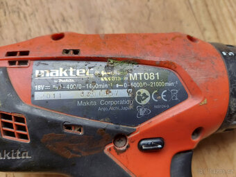 Aku vrtačka Maktec (Makita) - Li-ion 18V, 2x aku, nabíječka - 3