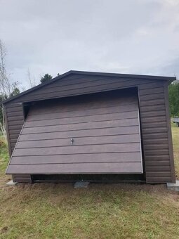 Plechová garáž 4x6m - 3
