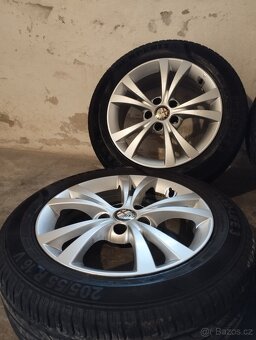 Hliníkové ráfky s letními pneumatikami 205/55 R16 5x110 Alfa - 3
