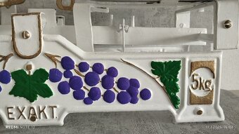 Krásné staré 5kg váhy EXAKT pro vinaře, do sbírky atp. - 3