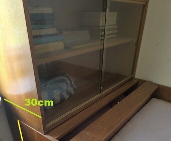 Retro dětská knihovnička se skly-2ks - 3