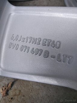 ALU Škoda 5x112 R17  6J ET-48 střed 57mm - 3
