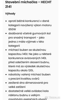 Míchačka  140l - 3