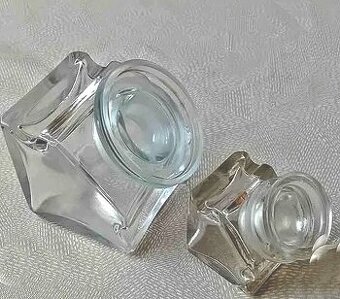 Staré LAHVIČKY - od inkoustu, voňavky,kalamář - 3