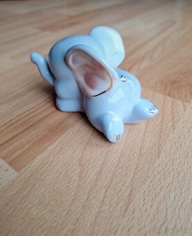 Porcelánový slon modrý - 3