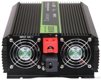 Měnič z 12V na 230V Green Cell  3000/6000W - 3