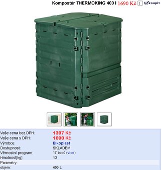 Nový kompostér THERMOKING 400L - 3