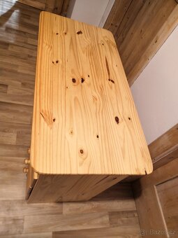 Psací stůl, masiv borovice - 3