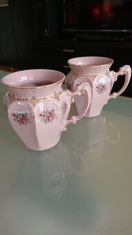 Krásné hrnečky z růžového porcelánu RGK- SLEVA - 3