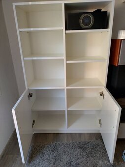 Skříně bílé lesk česká výroba 2 kusy - 3