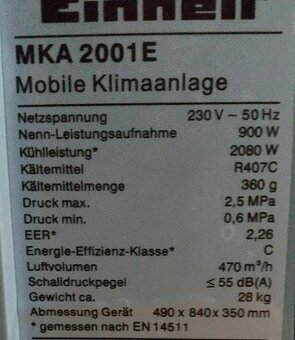 Mobilní klimatizace Einhell - 3