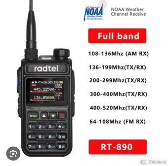 Vysílačka, radiostanice Radtel dualband - 3