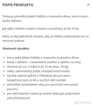 Jídelní židlička Bebe Confort Timba - 3