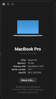 MacBook Pro M1 13" TouchBar, 16 GB RAM, 512GB SSD - 3