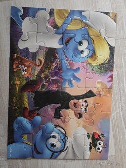 2x24 dílků puzzle Šmoulové - 3