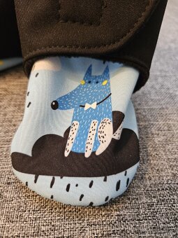 Zateplené softshellové capáčky na suchý zip - 3