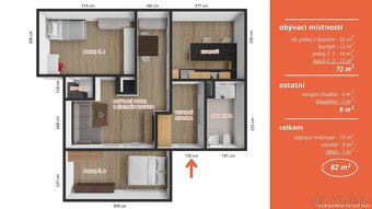 Prodej podkrovního bytu 3+1 v OV 82 m², Proboštov u Teplic - 3