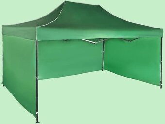 Skládací nůžkový párty stan 3x4,5m s boční plachtou - 3
