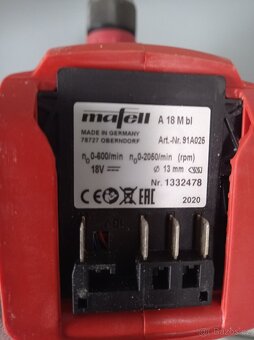 AKU šroubovák Mafell A18Mbl MidiMAX - 3