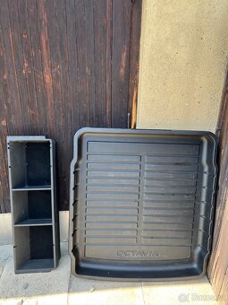 Plastová vana do kufru octavia 3 sedan + šuplík, vše originá - 3
