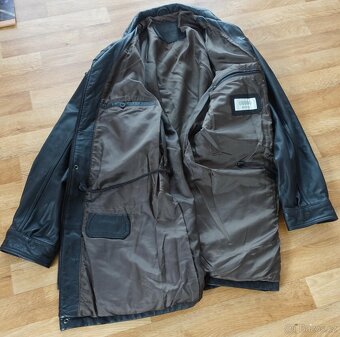Pánská černá kožená bunda Leather Wear – vel XL - 3