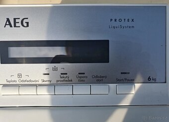PRACKA AEG,HORNI PLNENI,DISPLEJ,6KG,JAKO NOVA, - 3