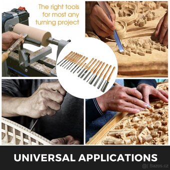 16-dílná sada soustružnických dlát HSS - 3