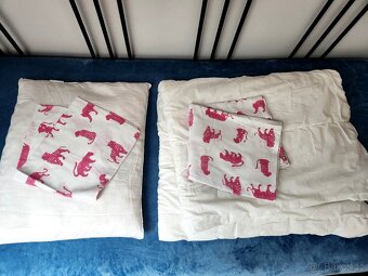 Růžové Tygří Povlečení, Deka a Polštář pro menší děti - 3