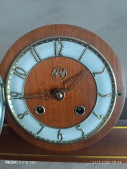 Starožitné krbové hodiny weimar - 3