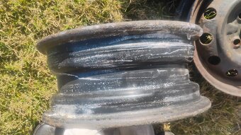 4x plechové disky na auto – dobrý stav - 3