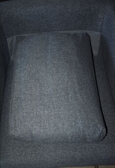 Křeslo IKEA KOARP potah Gunnared šedá, robustní a stabilní - 3