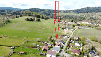 Dlouhá Ves u Sušice, stavební pozemek 1456 m2 pro RD - 3
