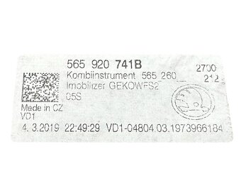 Budíky 565920741B Škoda Karoq 7N r.v. 2019 - 3