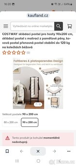 Postel skládací pro hosty - 3