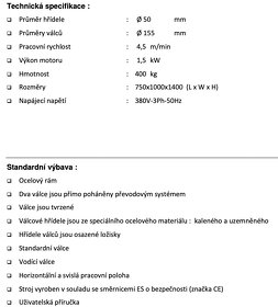 Motorizovaný ohýbací stroj pro profily a trubky typ PK 35 - 3