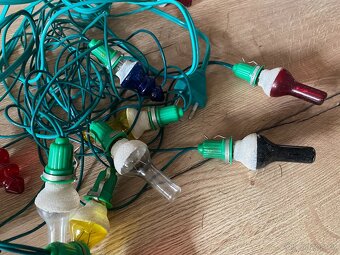 staré vánoční ozdoby světýlka osvětlení vánoční stromeček - 3