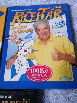 Tři knihy Receptáře - top stav - 3