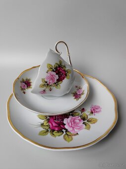Krásná porcelánová čajová sada "Rose" od Triptis Porzellan - 3