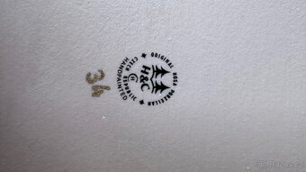 Ruzovy porcelan podnos, novy - 3