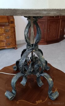 Rustikální stolní lampa s kováním. TOP - 3