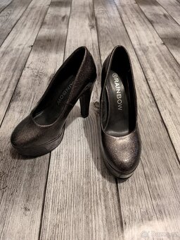 Krásné stříbrné lodičky vel 36 - 3