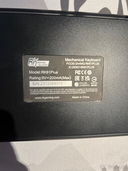 Herní klávesnice Rk61 plus - 3